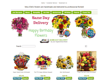 Tablet Screenshot of misselliesflowers.com